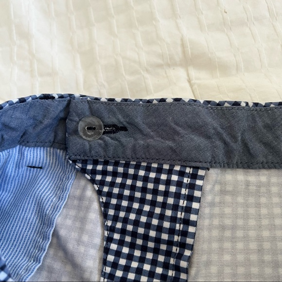 TOMMY HILFIGER | blue & white gingham shorts - Picture 6 of 7